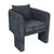 Kennedy Wooden Frame Arm Chair - Midnight Blue