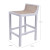 Amalfi Natural Elm And Rattan Bar Stool - White