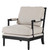 Elizabeth Bobbin Hamptons Armchair Black