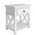 Sorrento White Bedside Table