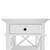Sorrento White Bedside Table