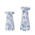 Provincial Watercolour Organic Ceramic Candle Holder - Set