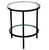 Palladium Black Iron & Glass Side Table Palladium Black Iron & Glass Side Table