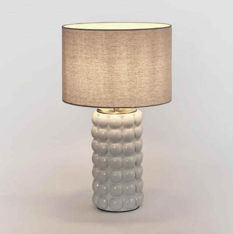 Condotti White Table Lamp & Shade