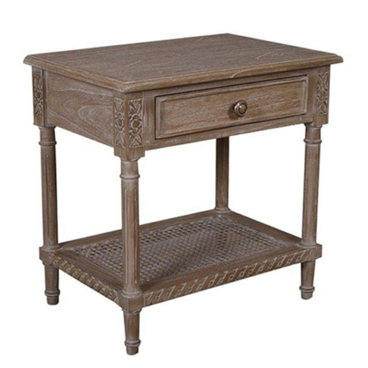 Darcy Side Table/Bedside Oak Wash