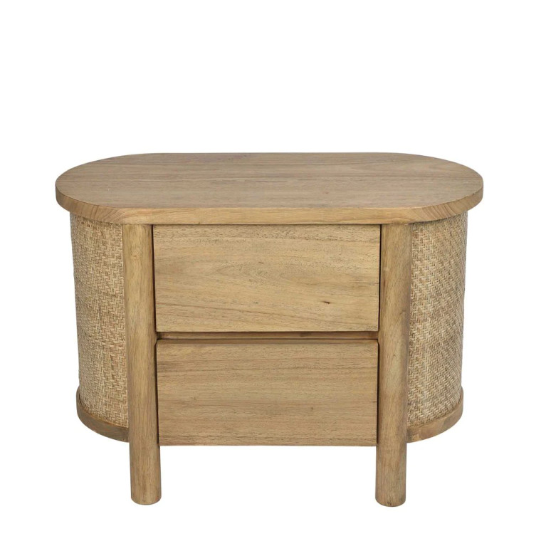 Coolum Oak Bedside Table - Natural