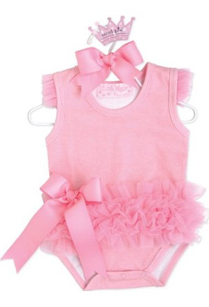 Pink "Tiny Dancer" Ballerina Crawler Bodysuit