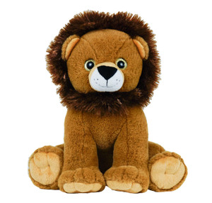 Leo the Lion  plush, stuffed Heartbeat Animal. Record your Baby's Heartbeat and put inside Leo the Lion
Large 8" inch 