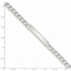 7" Sterling Silver Diamond-cut Engravable Curb Link ID Bracelet QID103-7