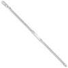 7" Sterling Silver Polished Engravable Curb Link ID Bracelet QID101-7