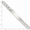 7" Sterling Silver Polished Engravable Curb Link ID Bracelet QID135-7