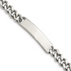 8.5" Stainless Steel ID Plate Polished Bracelet