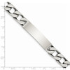 8.5" Sterling Silver Engravable Antiqued Figaro Link ID Bracelet QID129-8.5