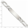 8.5" Sterling Silver ID Bracelet QID190-8.5
