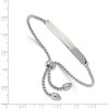 8" Stainless Steel Polished Adjustable ID Bracelet SRB2557