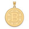 14k Gold NHL LogoArt Boston Bruins Extra Large Pendant