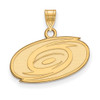 10k Gold NHL LogoArt Carolina Hurricanes Small Pendant