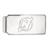 10k White Gold NHL LogoArt New Jersey Devils Money Clip