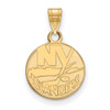 Sterling Silver Gold-plated NHL LogoArt New York Islanders Small Pendant