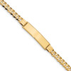 8" 14k Yellow Gold Curb Link ID Bracelet LID65-8