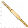 8" 14k Yellow Gold Curb Link ID Bracelet LID65-8