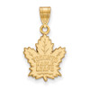 10k Gold NHL LogoArt Toronto Maple Leafs Medium Pendant