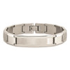 9" Stainless Steel Polished and Brushed ID Bracelet