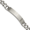 8.5"+0.5" Stainless Steel Brushed and Polished ID Bracelet
