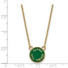 Sterling Silver Gold-plated LogoArt Alpha Sigma Tau Extra Sorority Text Small Color Enamel Pendant 18 inch Necklace