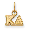 Sterling Silver Gold-plated LogoArt Kappa Delta Sorority Greek Letters Extra Small Pendant