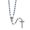 15" First Communion Blue Rosary Necklace