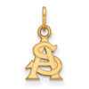 Sterling Silver Gold-plated LogoArt Arizona State University A-S Extra Small Pendant