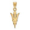 14k Gold LogoArt Arizona State University Pitchfork Large Pendant