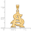 14k Gold LogoArt Arizona State University A-S Large Pendant