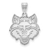 14k White Gold LogoArt Arkansas State University Wolf Large Pendant