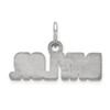 10k White Gold LogoArt Baylor University Extra Small Pendant 1W036BU