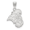 Sterling Silver Rhodium-plated LogoArt Coastal Carolina University Chanticleer Large Pendant