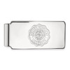 Sterling Silver Rhodium-plated LogoArt Eastern Kentucky University Crest Money Clip