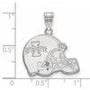 14k White Gold LogoArt Iowa State University Football Helmet Pendant