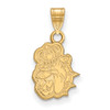 10k Gold LogoArt James Madison University Duke Dog Small Pendant