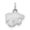 10k White Gold LogoArt Kansas State University Wildcat Extra Small Pendant