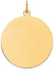 14k Yellow Gold Round Disc Charm