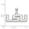 10k White Gold LogoArt Louisiana State University L-S-U Small Pendant 1W002LSU