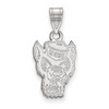 10k White Gold LogoArt North Carolina State University Wolf Medium Pendant