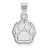 10k White Gold LogoArt Northern Illinois University Paw Small Pendant