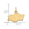 10k Gold LogoArt Oklahoma State University O-S-U Extra Small Pendant