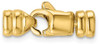 4.7mm 14k Yellow Gold Round Lobster Clasp w / Swivel Endcaps