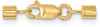 3.2mm 14k Yellow Gold Lobster Clasp w/ Round Endcaps