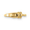 3.8mm 14k Yellow Gold Fancy Lobster Clasp w/ Swivel