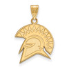 14k Gold LogoArt San Jose State University Spartan Large Pendant